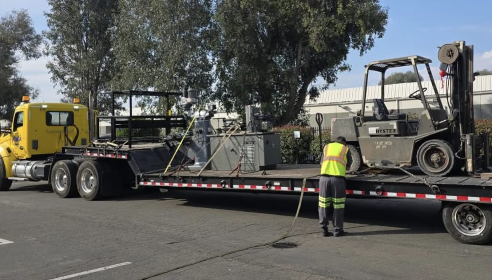 Forklift and equipment transport