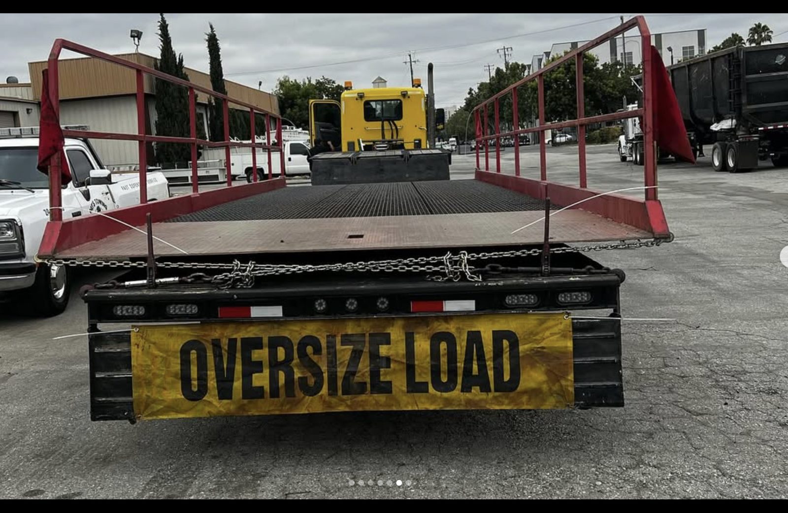 Oversize load trailer ramp